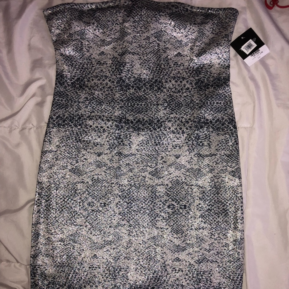Top Shop Snakeskin Mini Dress